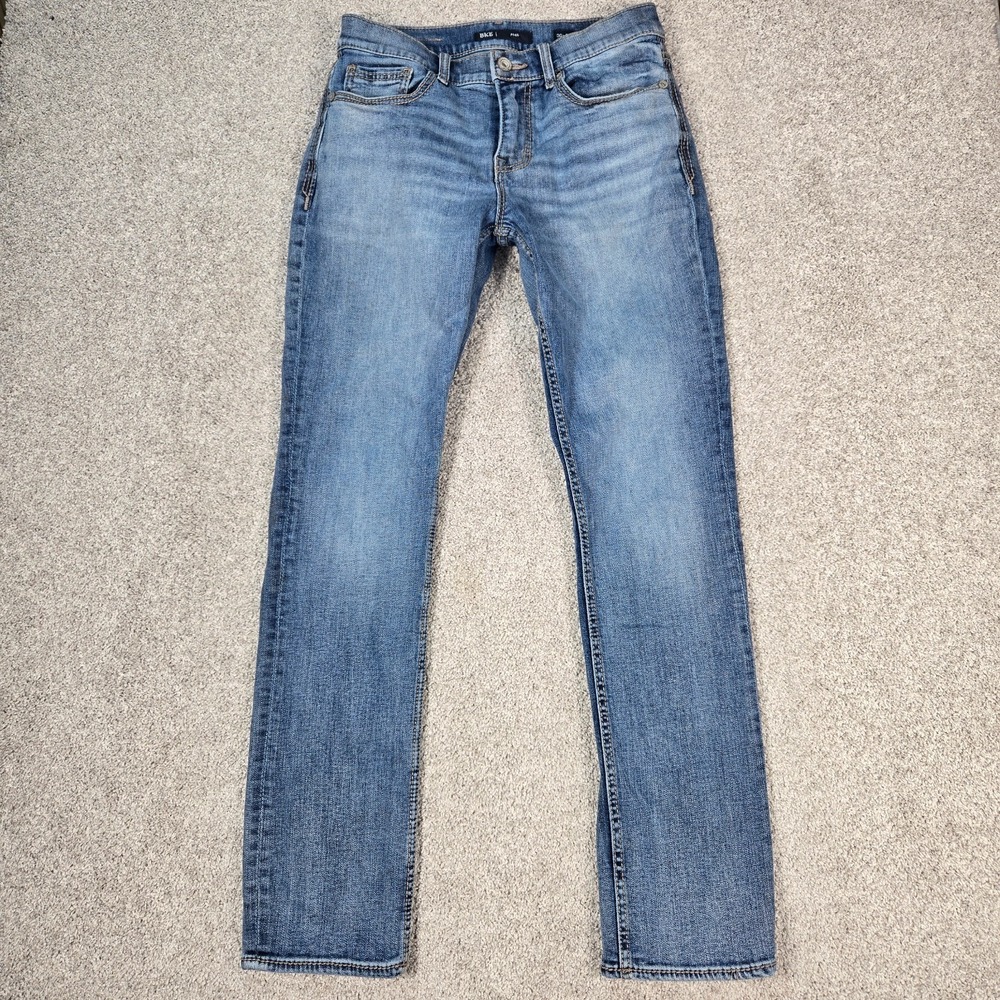 BKE Alec jeans Men's 30x32 slim Straight blue stretch